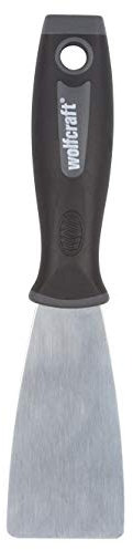 Wolfcraft 4051000 Profi-Spachtel mit 2-Komponenten-Griff, Blattbreite 50 mm