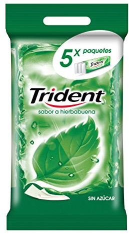 Trident Chicles Hierbabuena, 5 x 13.5g