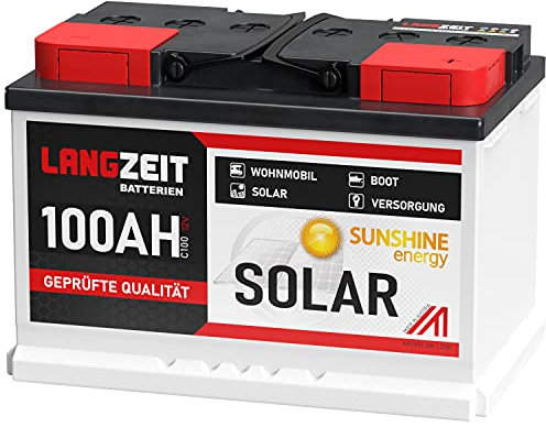 Solarbatterie 12V 100Ah Wohnmobilbatterie Bootsbatterie Schiff Batterie Solar