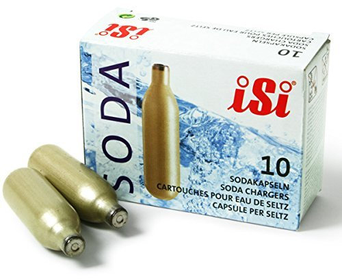 iSi Sparklets Soda Syphon Cartridges - Sleeve of 60 | 8g Non-Threaded CO2 Chargers for Soda Siphons, Soda Chargers, Gas Bulbs Soda Syphons