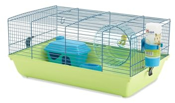 Savic Martha Hamsterkäfig, 3-Fach, 47 x 30 x 21 cm, Weiß/Grün, 11529, 47x30x21cm