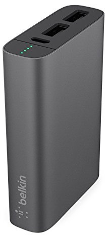 Belkin MIXIT↑ 3.4 A Power Bank, 6600 mAh Portable Charger, includes 15cm Micro USB Cables
