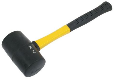 Rubber Mallet 24oz Fibre Handle 1 Pack/S