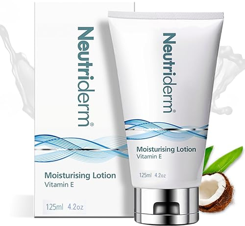 NEUTRIDERM Daily Face Moisturizer with Natural Vitamin E Cream, Moisturizing Lotion for Face and Body, Wrinkles, Dry, Acne-Prone, Irritated or Aging Skin, 48-Hour Hydration, 4.2 oz