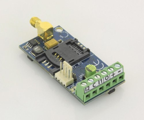 Mini combinatore telefonico GSM a 2 canali per sistemi d'allarme