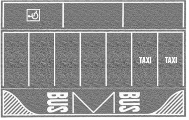 NOCH Parkplatz, mit Straßenfolie, 2 Stück je 22 x 14 cm für die Spurweite H0 perfekt für Modellbau und Dioramen