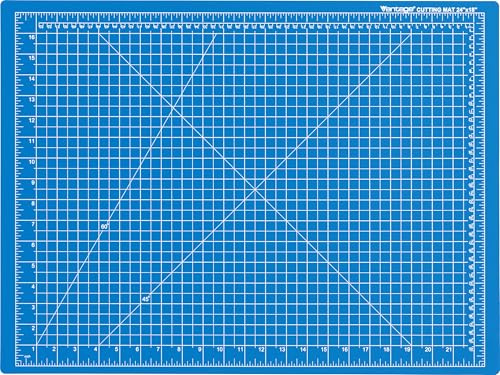 Dahle Vantage 10692 Schneidematte, selbstheilend, 45,7 x 61 cm, 1,27 cm Raster, 5 Schichten für maximale Heilung, perfekt zum Basteln und Nähen, Blau