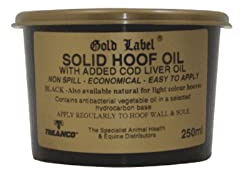 Gold Label - Huile naturelle solide pour sabots de chevaux - 250 ml