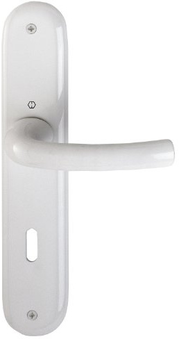 HOPPE Langschild-Garnitur 'Tôkyô' Aluminium verkehrsweiß beschichtet 1710/273P - 2221907