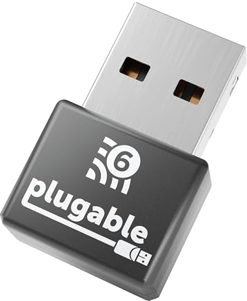 Plugable USB WiFi Adapter AX180 (RTL8832BU) – Dual-Band 2.4/5GHz, USB 2.0 for Windows 10/11, Driverless Plug and Play for Windows