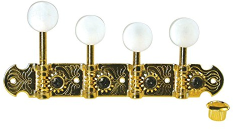 Golden Gate FM-3 Embossed F-Model Mandolin Tuners - 2 Planks (4+4) - Gold