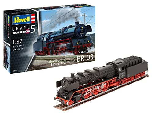 Revell 02166 Standard express locomotive 03 class with tender 1:87 Scale Unbuilt/Unpainted Plastic Model Kit