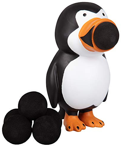 Hog Wild Penguin Ball Popper Toy - Includes 4 Soft Foam Balls - Squeeze to Pop Air Powered Balls Up to 20 Feet - Launcher Safe for Indoor/Outdoor Play - Party Favor Gift for Kids, Girls, Boys Ages 5+