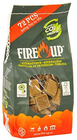 ACCENDIFUOCO ECOLOGICO FIRE-UP CONFEZIONE DA 72 CUBETTI