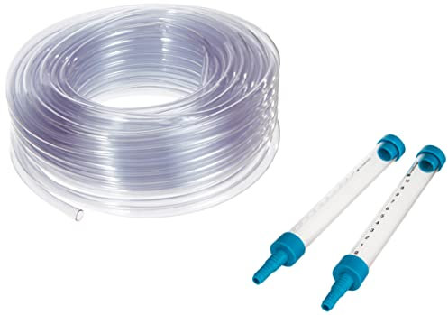 CELLFAST Schlauchwasserwaage 25 m Mit 2 Messröhrchen Bruchsichere Trichter Mit Milimeter-Skala Erleichtert Das Perfekte Nivellieren Von Voneinander Entfernten Punkten