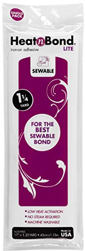 heatnbond Therm-o-Web Lite - Adhesivo Textil para Plancha (1,1 m x 43 cm)