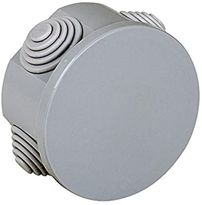 Electraline 60550 - Caja de derivación redonda, color blanco
