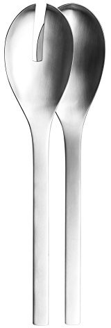 Puresigns ONE Extra Salatbesteck Lang 30cm Edelstahl Matt Silber 2-teilig