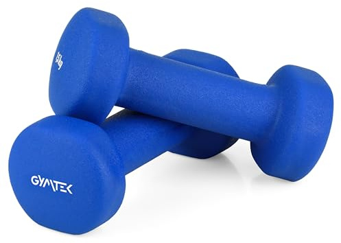 Queenfit Neopren Hanteln Frauen Set, Kurzhanteln 2er Set von 0,5 bis 2 kg, Dumbbell Set, Gymnastikhanteln für Damen Gymnastik, Yoga, Pilates, Fitness Kraftraining Workout für Zuhause