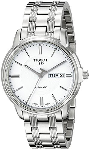 Tissot Herren T0654301103100 Analog-Anzeige Schweizer Automatik Silber Uhr Silber Modern