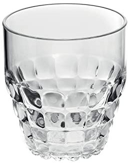 Guzzini - Tiffany, Bicchiere Basso in Materiale Plastico - Trasparente, Ø 8,5 x h9,5 cm | 350 cc - 22570000