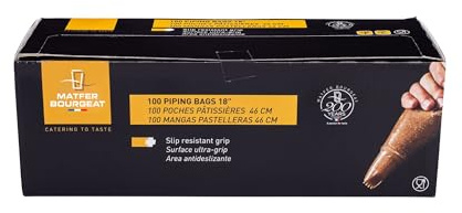 Matfer Bourgeat Standard Disposable Pastry Bags, 18, Roll of 100