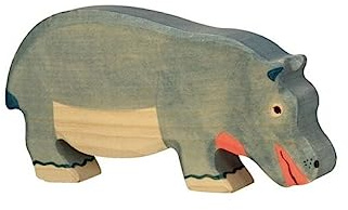 Holztiger Nilpferd, fressend, 80161