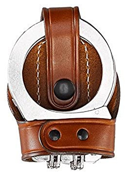 Aker Leather Unisex-Erwachsene Handschellentasche, 603 Bikini-Handschellen-Etui, aufklappbar, hautfarben