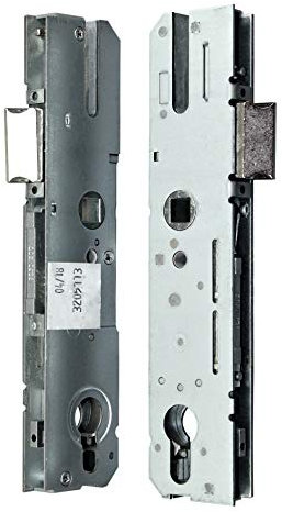KFV Reparatur Schlosskasten Hauptschloss AS 8250 ohne Riegel Dornmaß: 30mm (27mm) / Entfernung 92mm, SN-TEC® Montagematerial zum Schrauben und Nieten & Montageanleitung