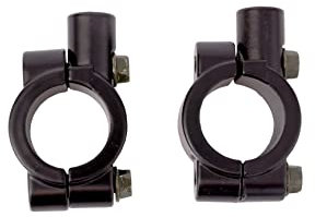 Paire universel 10mm Support Fixation Montage pour guidon 25mm Rétroviseur Miroir Motos Scooter Noir