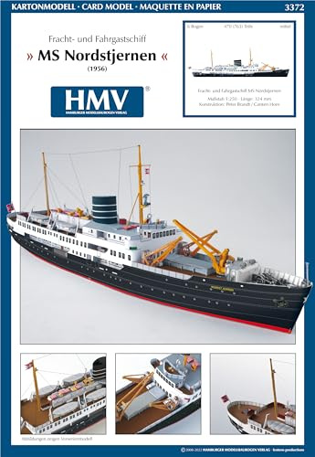 HMV HAMBURGER MODELLBAUBOGEN VERLAG Fracht- und Fahrgastschiff Nordstjernen