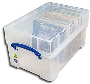 Single Schallplatten Box mit Deckel Protected