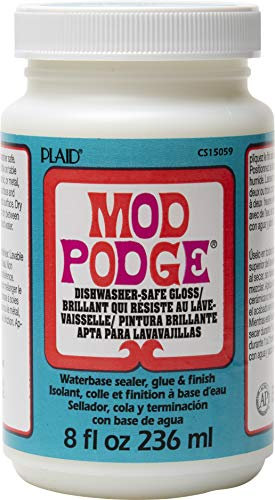 Mod Podge, Versiegelungslack auf Wasserbasis, Klebstoff und Lack, Hochglanz, CS15059, 236- ml-Flasche