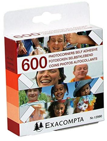 EXACOMPTA Etuis de 600 coins photos autocollants