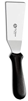 Ausonia - Spatola a scalino professionale da cucina multiuso con lama inox da Cm 10x4,5 per servire dolci torte tiramisu ma anche giirare hamburger e carne durante le grigliate