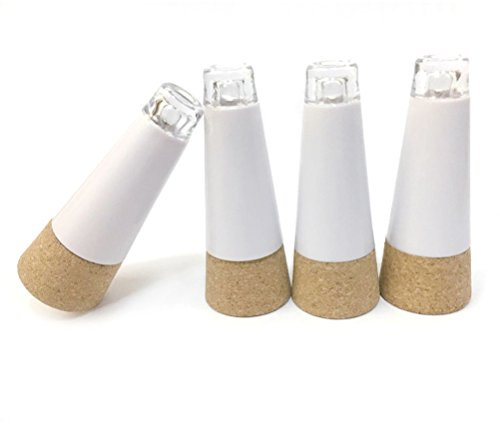Goswot Pack of 4 USB Rechargeable Cork Shape Bottle Light 12 Lumens Durable Lamp Cork Lights for Christmas Party Decoration