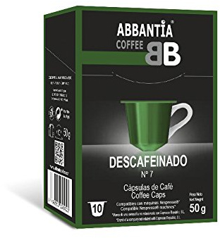 Café décaféiné 120 capsules compatibles avec Nespresso Abbantia