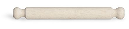 Excelsa Real Wood Rouleau à pâtisserie, Bois, Naturel, 30 x 4 x 4 cm
