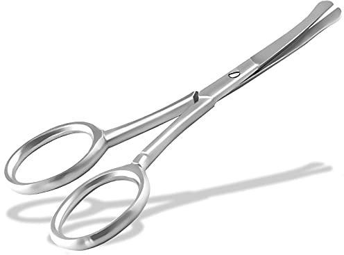 InstrumenteNrw - Pfotenschere - Tierpflegescheren - Edelstahl - Silber - 9 cm - Gebogene Schnittfläche - Ergonomisch