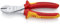 KNIPEX Kraft-Seitenschneider isoliert mit Mehrkomponenten-Hüllen, VDE-geprüft verchromt 180 mm, 74 06 180