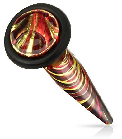 Tapsi´s Coolbodyart® Fake Expander Dehnstab Edelstahl Chirurgenstahl 316L Camouflage Gold PInk