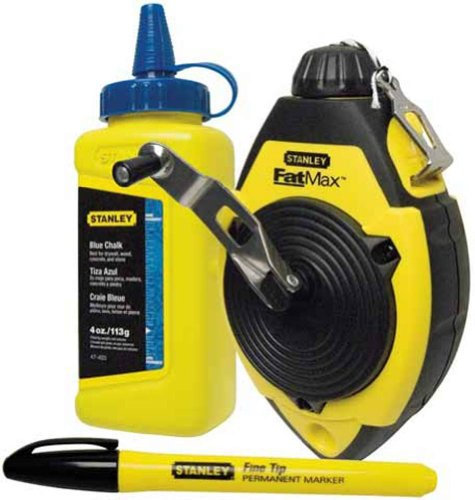 Stanley 547681 FatMax 30m Chalk Line with Chalk and Marker