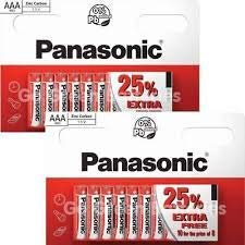 Panasonic-Batterie Aaa, confezione da 4, confezione da 20
