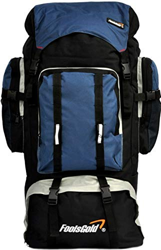 foolsGold XL 100L Hiking, Camping, Travel Backpack Rucksack with Dual Access