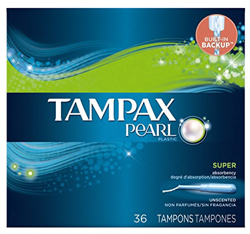 Tampax Pearl Tampons aus Kunststoff, super Saugfähigkeit, geruchlos, 36 Stück