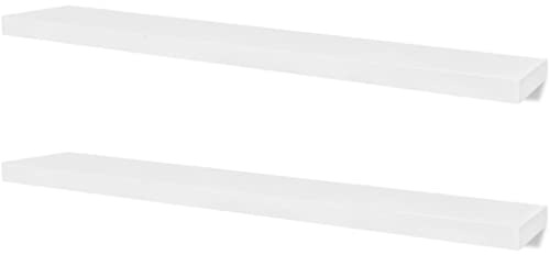 vidaXL Wandboard Regal 2er Set Bücher Regalboden Hängeregal DVD Badregal 120cm