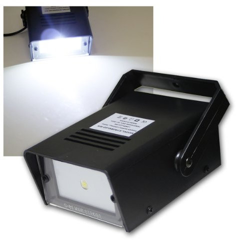 Stroboscope avec mini - 1 x lED blanc