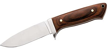 Herbertz Messer Gürtelmesser Pakkaholz Lederscheide Gesamtlänge: 21.0cm, grau, M