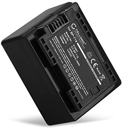 CELLONIC, Batteria per Fotocamera compatibile con Canon VIXIA LEGRIA HF R806, R506, R606, R406 (3.6V, 1600mAh)