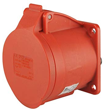 PCE 47414L CEE-Anbaudose 32A, 5-polig, rot